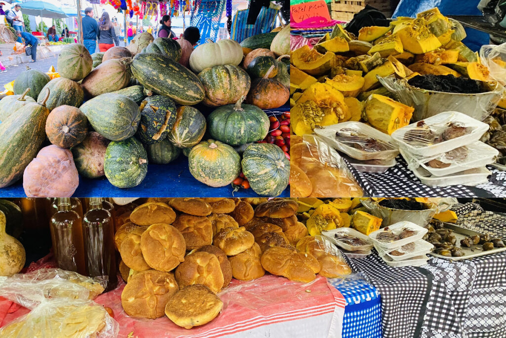 ofrenda para muertos y vivos